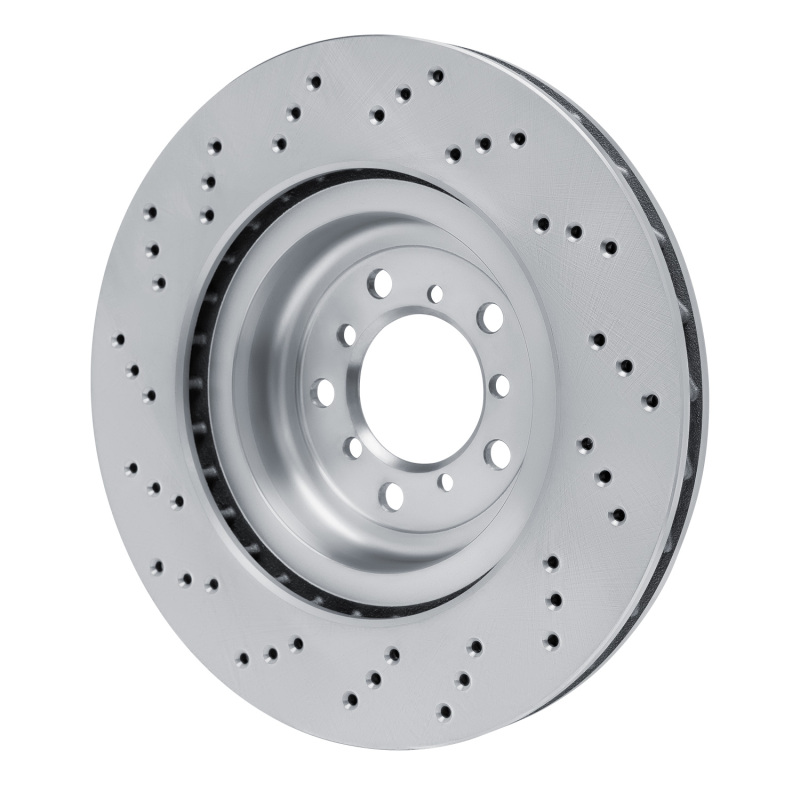 BMW M3 Brake Rotor (1) - Front Right - R1 Concepts - Drilled - `08-`13